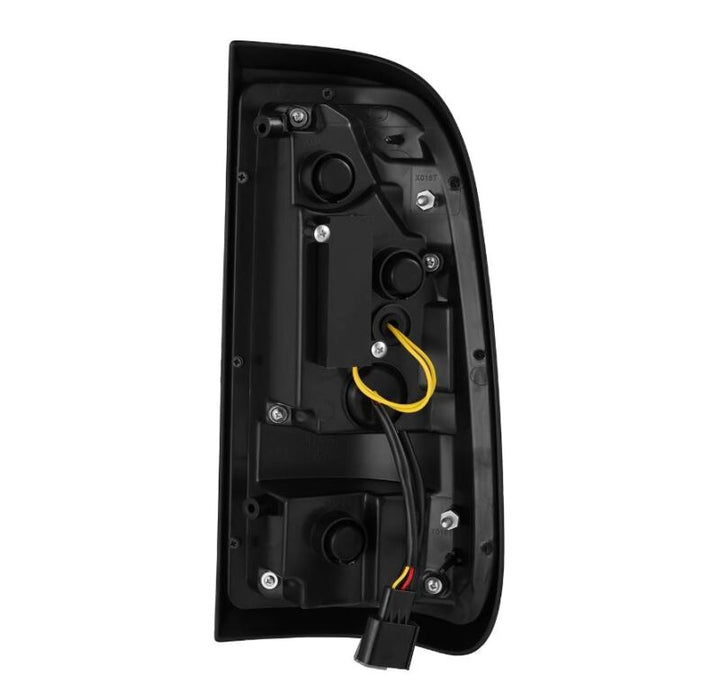 AlphaRex 97-03 Ford F150 / 99-16 Ford F250/F350/F450/F550 LUXX-Series LED Tail Lights - Alpha-Black - Bull Strap