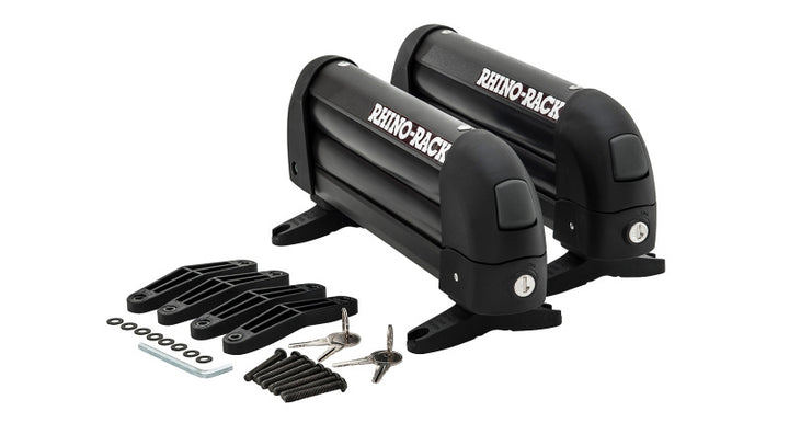 Rhino-Rack Universal Ski Carrier - Fits 2 Pairs of Skis - Black - Bull Strap