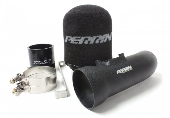 PERRIN 02-07 Subaru WRX/STi / 04-08 Forester XT Short Ram Intake - Black - Bull Strap