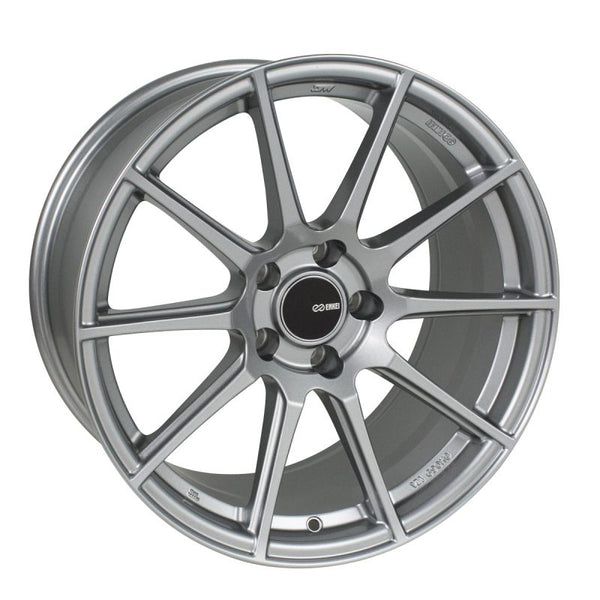 Enkei TS10 18x8.5 5x114.3 35mm Offset 72.6mm Bore Grey Wheel - Bull Strap