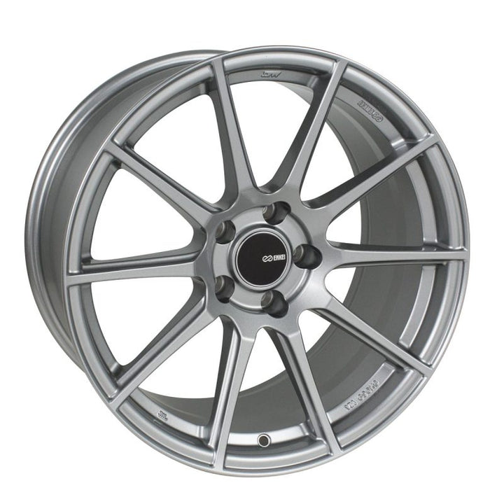 Enkei TS10 18x9.5 35mm Offset 5x114.3 Bolt Pattern 72.6mm Bore Dia Grey Wheel - Bull Strap