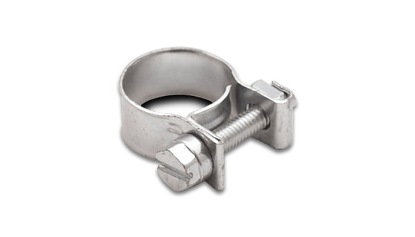 Vibrant Inj Style Mini Hose Clamps 15-17mm clamping range Pack of 10 Zinc Plated Mild Steel - Bull Strap