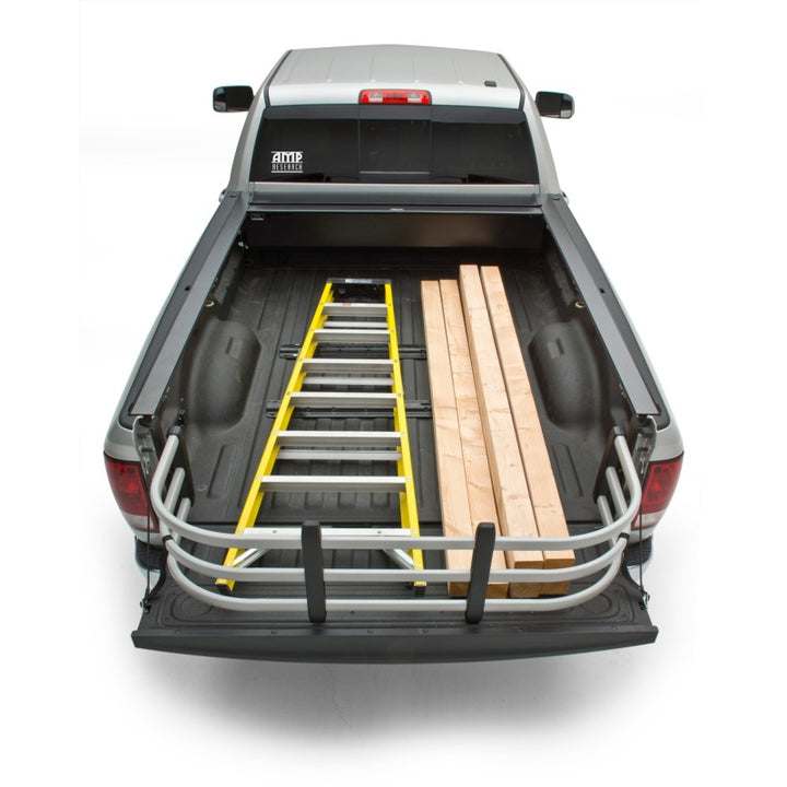 AMP Research 99-23 Ford F250/350 Superduty (Excl. SuperCrew) Bedxtender - Silver - Bull Strap