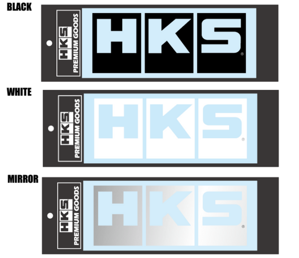 HKS LOGO Sticker W220 WHITE - Bull Strap