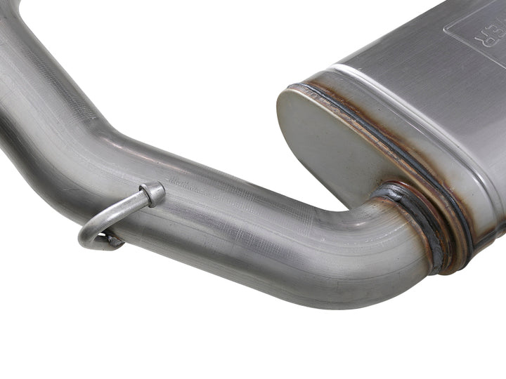 aFe MACH Force-Xp Hi-Tuck 3in 409 SS 18-20 Jeep Wrangler JL 2.0/3.6 Axle-Back Exhaust - Bull Strap