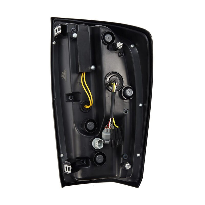 AlphaRex 16-21 Toyota Tacoma LUXX LED Taillights Alpha Blk w/Activ Light/Seq Signal - Bull Strap