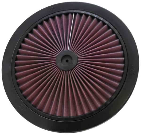 K&N X-Stream Top Filter X-Stream 14 inch OD Black - Bull Strap