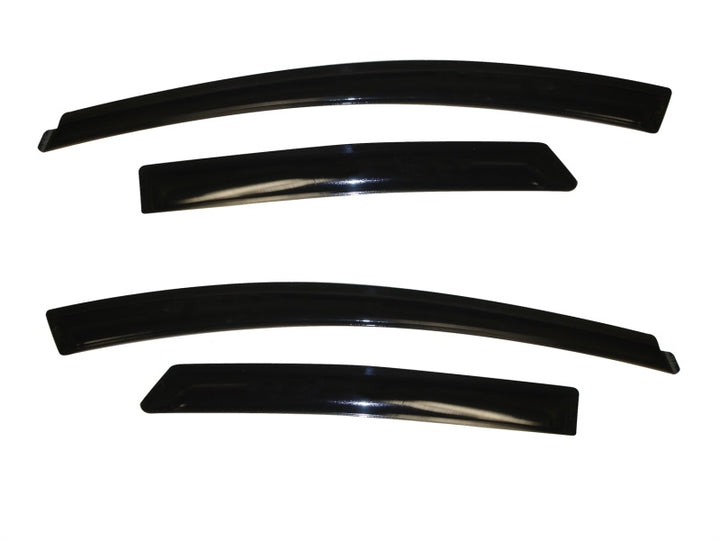 AVS 12-18 Ford Focus Ventvisor Outside Mount Window Deflectors 4pc - Smoke - Bull Strap