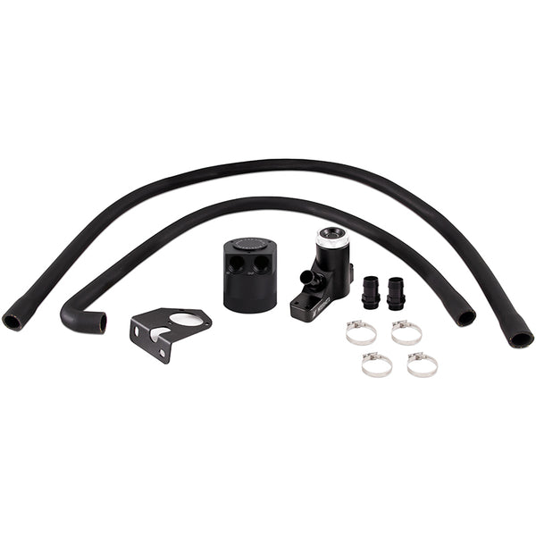 Mishimoto 2008-2010 Powerstroke Baffled Oil Catch Can Kit - Bull Strap