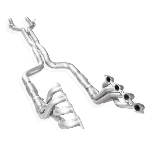 Stainless Works 2016-18 Camaro SS Headers 2in Primaries 3in High-Flow Cats X-Pipe AFM Delete - Bull Strap
