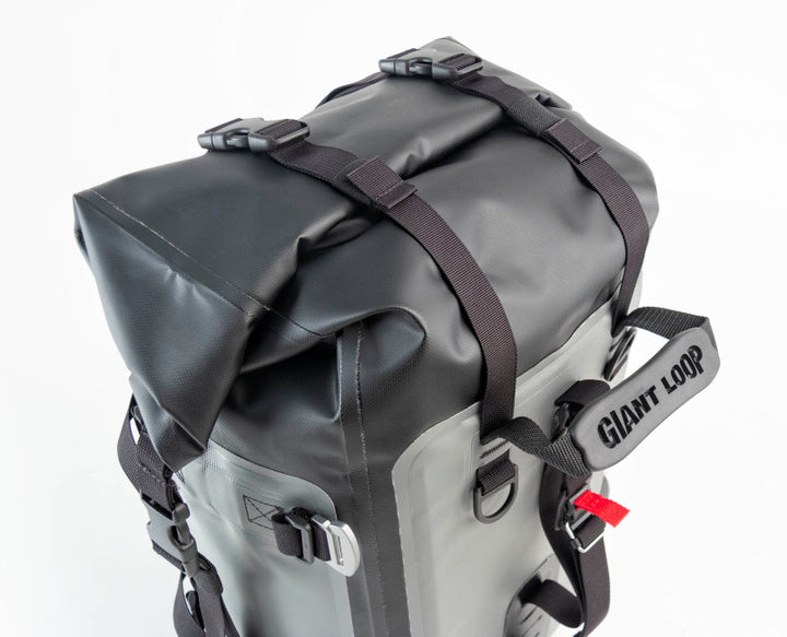 Giant Loop MotoTrekk Panniers 50L - Gray/Black - Bull Strap