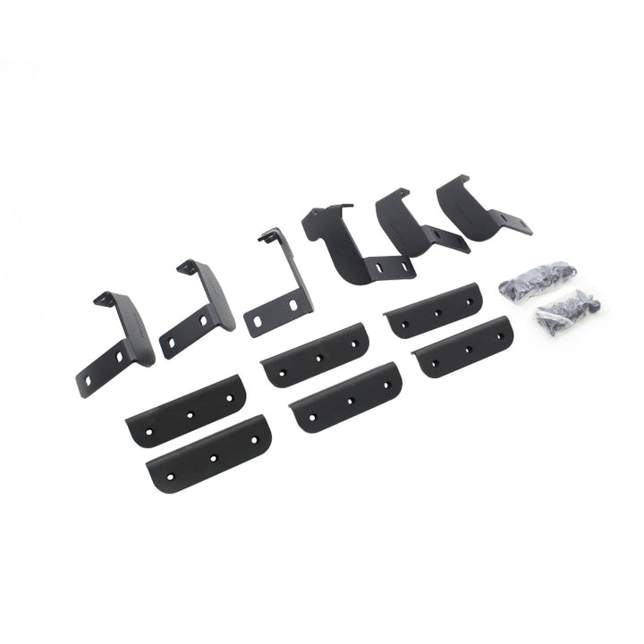 Go Rhino 2022 Toyota Tundra Crew Max Brackets for Dominator Extreme SideSteps - Tex. Black - Bull Strap
