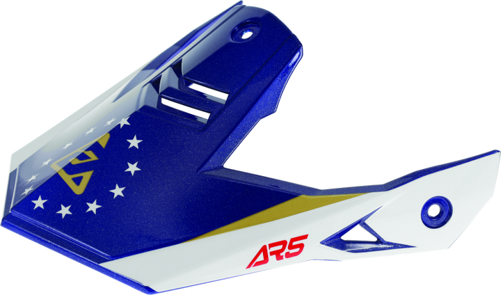 Answer AR5 Rally Visor - Red/White - Bull Strap