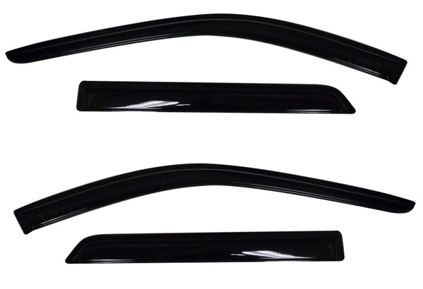 AVS 11-18 Dodge Durango Ventvisor Outside Mount Window Deflectors 4pc - Smoke - Bull Strap