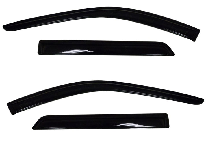 AVS 11-18 Dodge Durango Ventvisor Outside Mount Window Deflectors 4pc - Smoke - Bull Strap