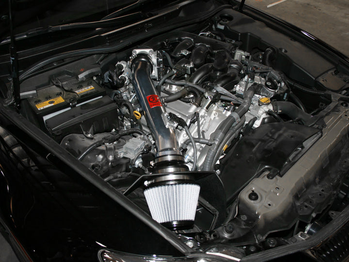 aFe Takeda Intakes Stage-2 Pro Dry S Lexus IS250/350 06-14 V6-2.5L/3.5L (Polished) - Bull Strap
