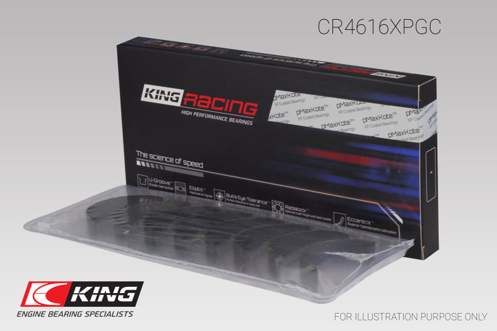 King Engine Bearings Subaru Fa20/ Toyota 4U-GSE Connecting Rod Bearing Set - Size +0.05mm - Bull Strap