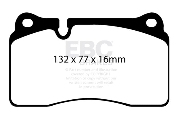 EBC Brakes Redstuff Ceramic Brake Pads - Bull Strap