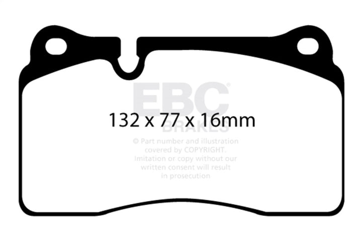 EBC Brakes Redstuff Ceramic Brake Pads - Bull Strap