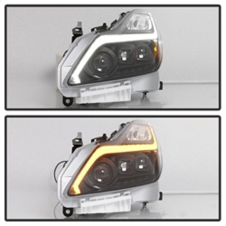 xTune Infiniti G37 Coupe (non-AFS) 08-15 Projector Headlights - Black PRO-JH-IG3708-2D-LB-BK - Bull Strap