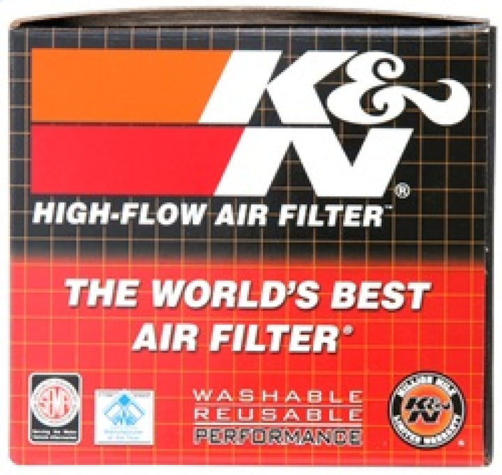 K&N Filter Universal Rubber Filter 2 inch Flange 3 1/8 inch Base, 2 inch Top, 3 inch Height - Bull Strap