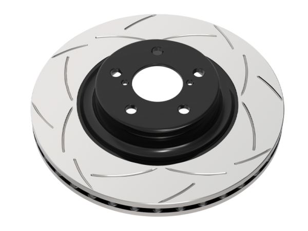 DBA 15-21 Subaru WRX STi (w/Brembo 6 Pot Calipers & 19in Rim) Street T2 Slotted Rear Brake Rotor - Bull Strap
