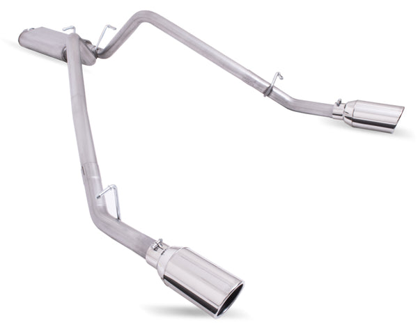Gibson 2019 Ram 1500 Big Horn 5.7L 2.5in Cat-Back Dual Split Exhaust - Stainless - Bull Strap