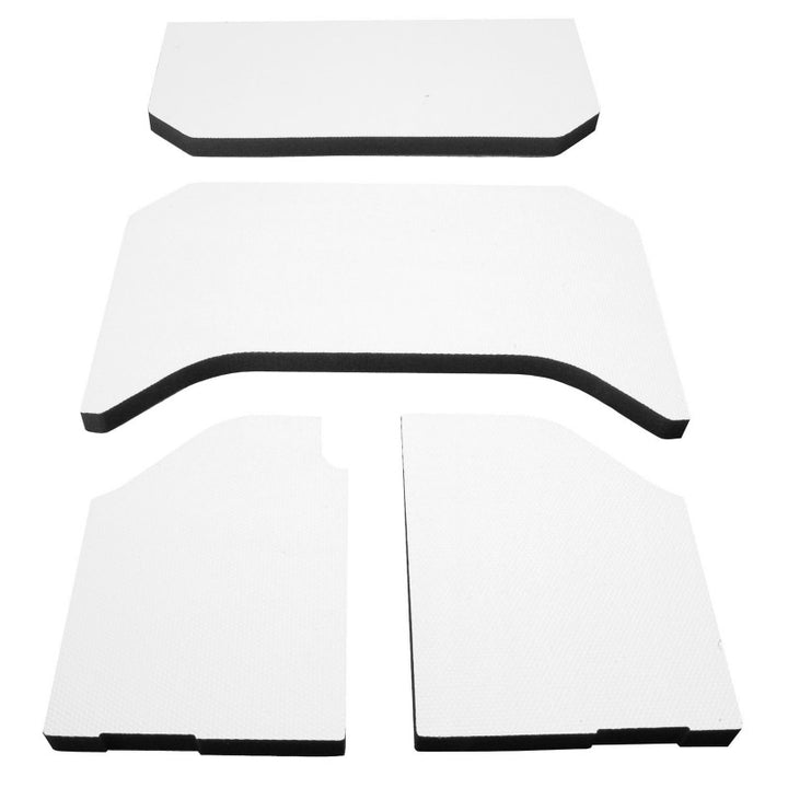 DEI 11-18 Jeep Wrangler JK 4-Door Boom Mat Headliner - 4 Piece - White - Bull Strap