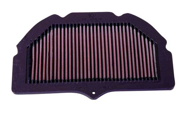 K&N 00-03 Suzuki GSXR6GSXR750 750 / 01-04 GSXR1000 1000 / 01-03 GSXR600 600 Replacement Air Filter - Bull Strap