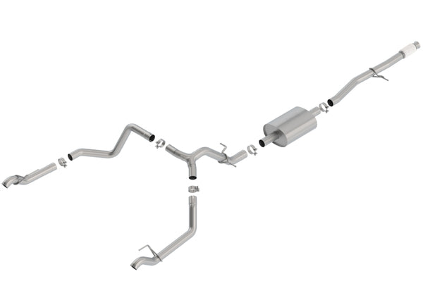 Borla 2019 Chevy Silverado 1500 5.3L V8 CC SB 147.4in WB S-Type Cat-Back (Use Fact Fascia Tips) - Bull Strap