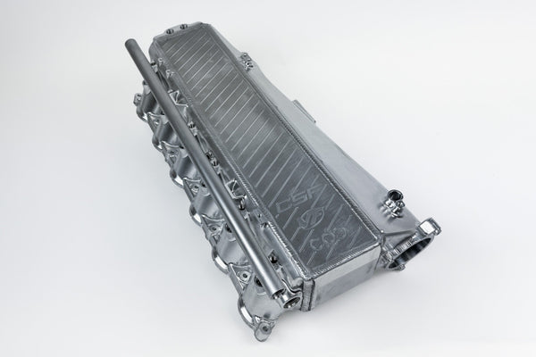 CSF BMW Gen 1 B58 Charge-Air-Cooler Manifold - Machined Billet Aluminum - Bull Strap