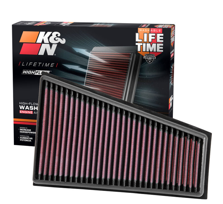 K&N Replacement Air Filter 12-13 Mercedes Benz A180/A200/A250/B180/B200/B250 - Bull Strap