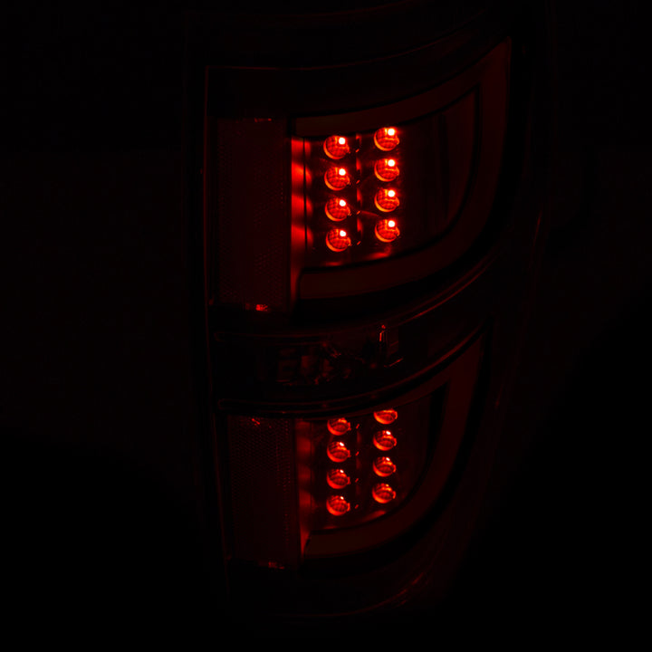 ANZO 2009-2013 Ford F-150 LED Taillights Black - Bull Strap