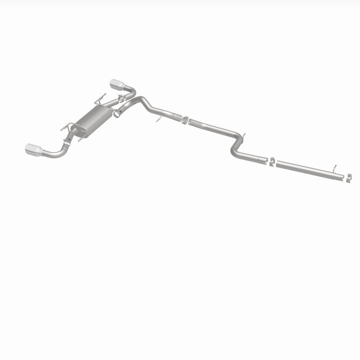 MagnaFlow 10-12 Mazda 3 L4 2.5L Hatchback Split Rear Exit Stainless Cat Back Performance Exhaust - Bull Strap