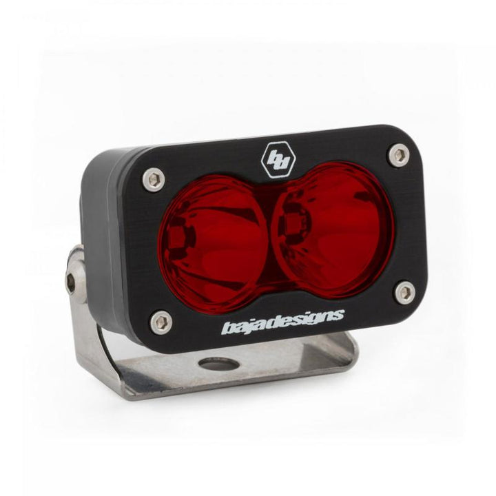 Baja Designs S2 Sport Spot Pattern LED Work Light - Red - Bull Strap