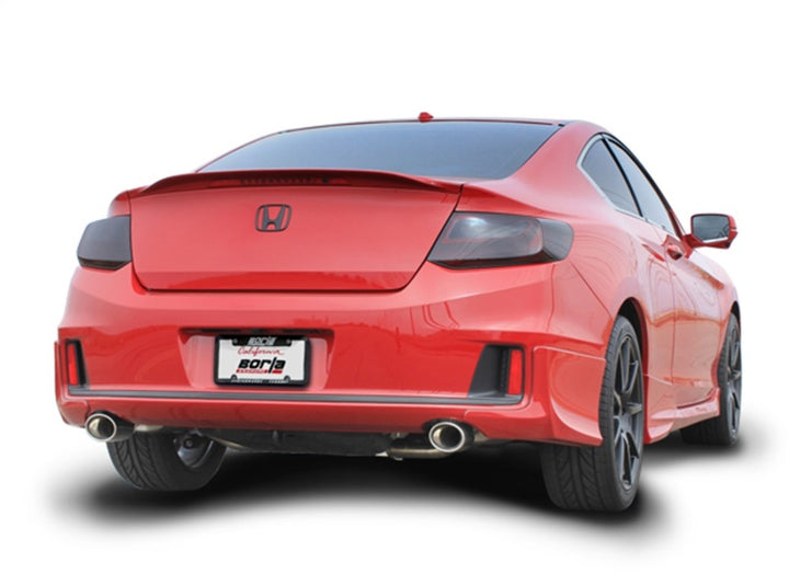 Borla 13-15 Honda Accord Coupe 3.5L FWD SS Rear Section Single Split Rear Exit Touring Exhaust - Bull Strap