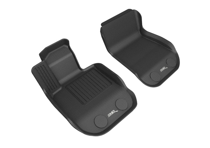 3D MAXpider 2020 Toyota Supra Kagu 1st Row Floormat - Black - Bull Strap