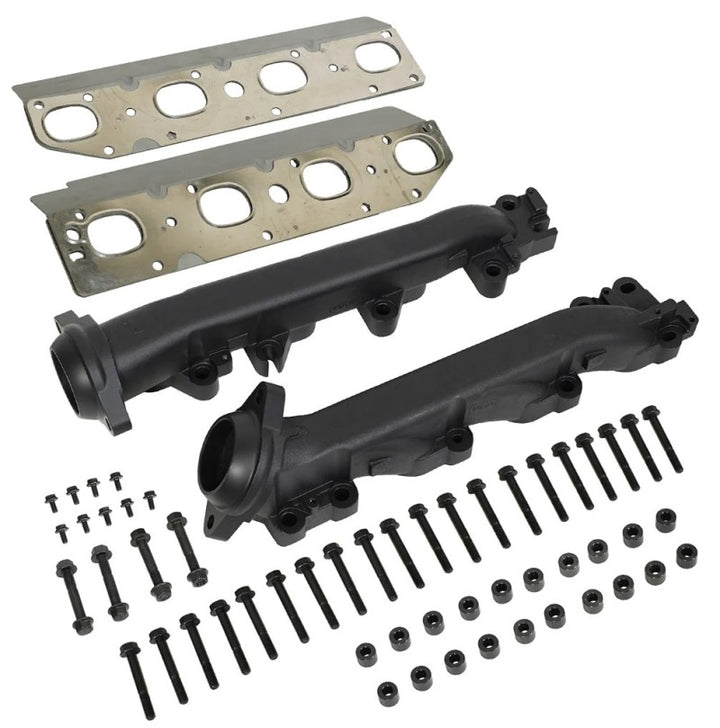BD Diesel 11-22 Dodge Ram 1500 Classic (DS) / 11-18 Ram 2500/3500 5.7L Hemi Exhaust Manifold Kit - Bull Strap