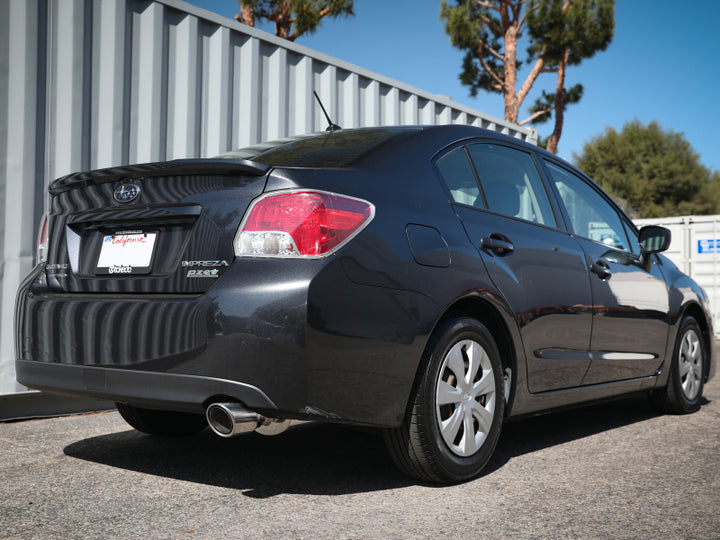 aFe POWER Takeda 12-16 Subaru Impreza 2.0L 2.5in 304SS CB Exhaust w/ Polished Tips - Bull Strap