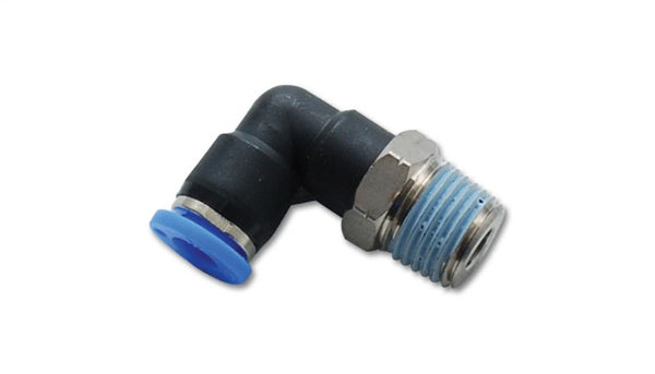 Vibrant Male Elbow Pneumatic Vacuum Fitting (1/8in NPT Thread) - for use with 5/32in (4mm) OD tubing - Bull Strap
