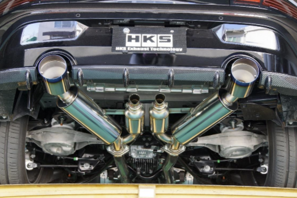 HKS FULL DUAL MUFFLER RZ34 VR30DDTT - Bull Strap