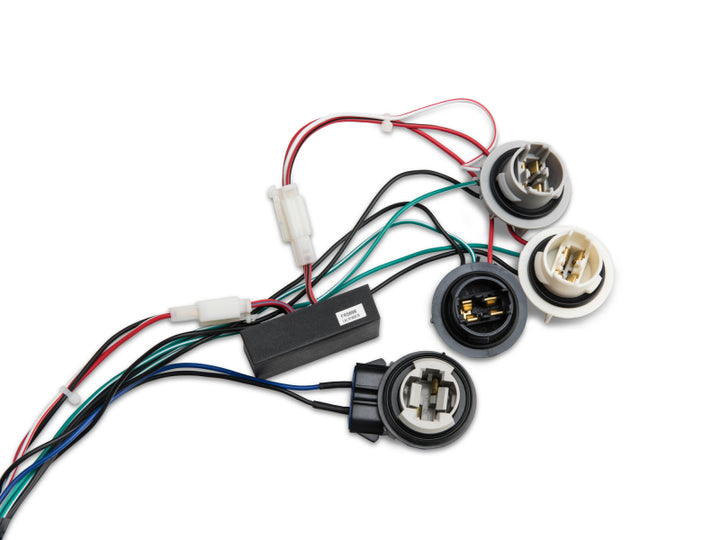 Raxiom 96-04 Ford Mustang Excluding 99-01 Cobra Sequential Tail Light Kit (Plug-and-Play Harness) - Bull Strap