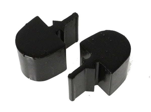 Energy Suspension GM Pull Thru Style Black Bump Stop Set - Bull Strap