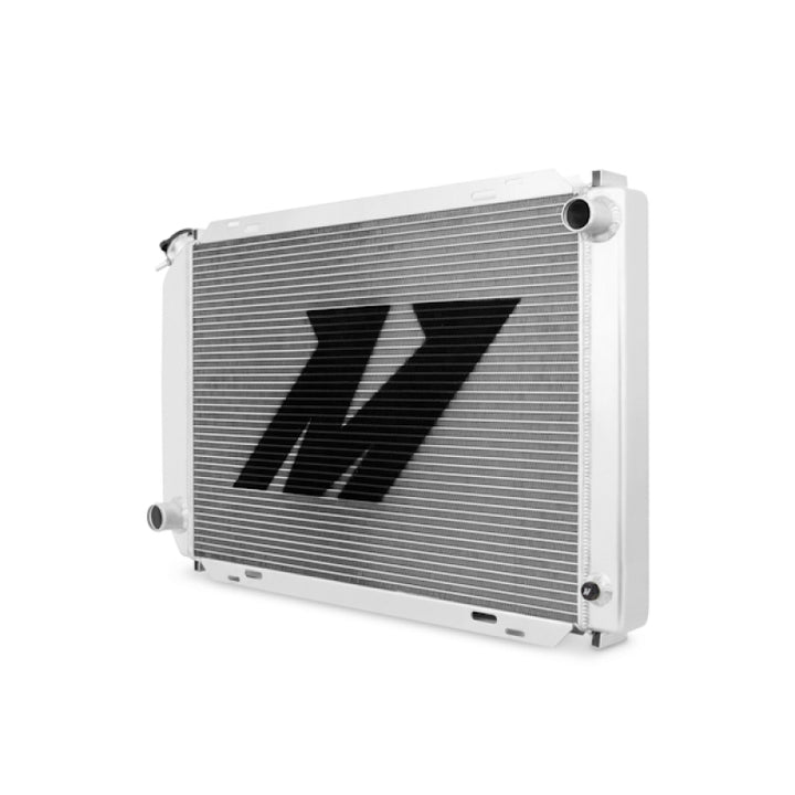 Mishimoto 79-93 Ford Mustang Manual Aluminum Radiator - Bull Strap