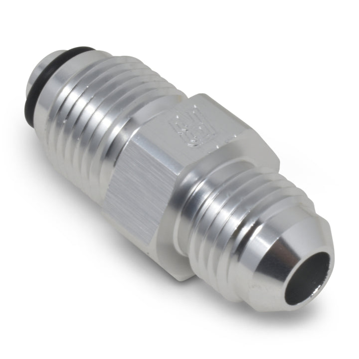 Russell Performance -6 AN (male to 11/16in-18 O-ring seal) Power Steering Adapter. Clear anodized - Bull Strap