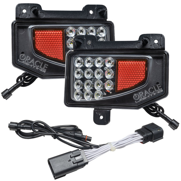 Oracle Jeep Gladiator JT Rear Bumper LED Reverse Lights w/ Plug & Play Harness - 6000K - Bull Strap
