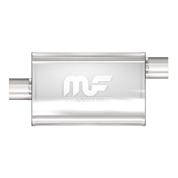 MagnaFlow Muffler Mag SS 14X4X9 2.5 O/C - Bull Strap