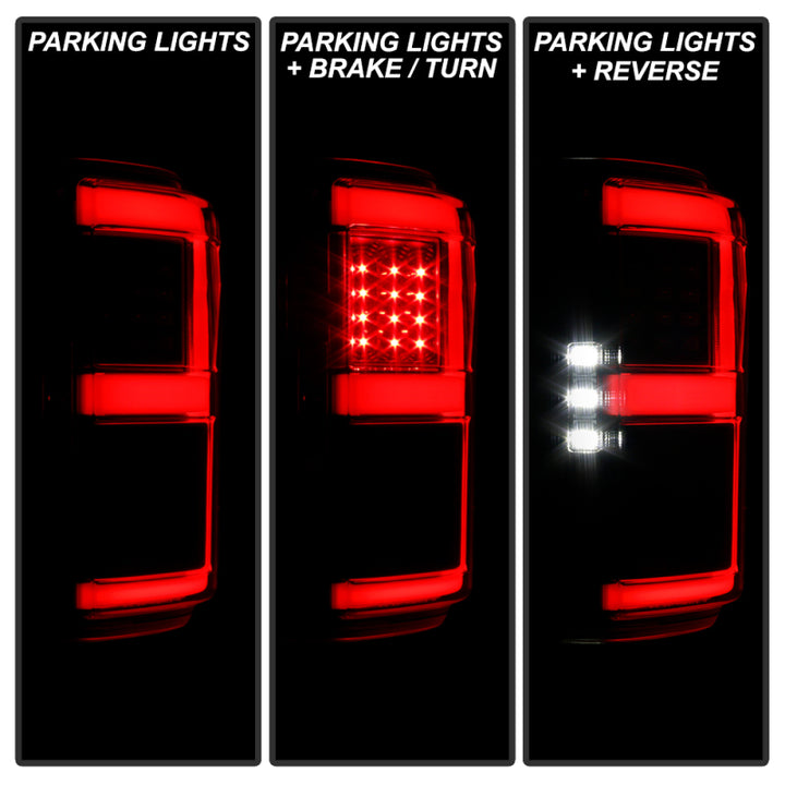 Spyder 18-20 Ford F150 w/ Rear Blind Spot LED Tail Lights - Black (ALT-YD-FF15018BS-LED-BK) - Bull Strap