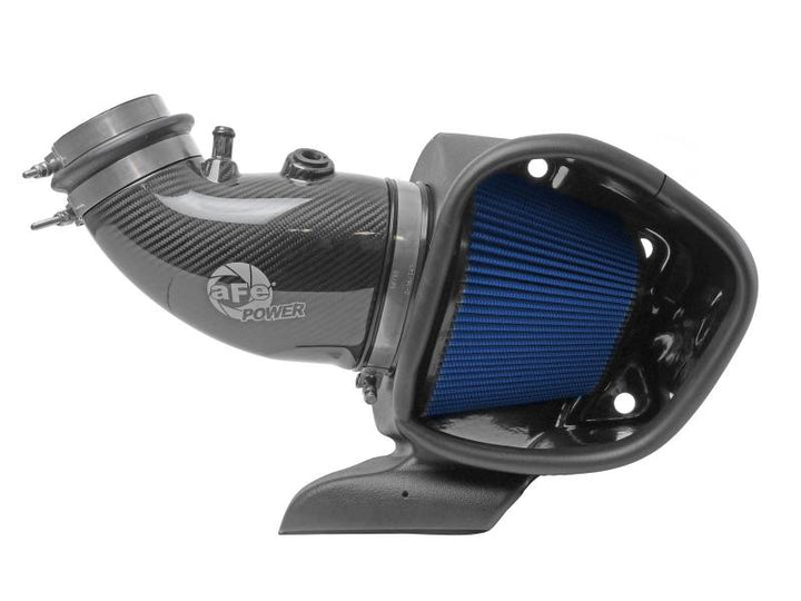 aFe 12-21 Jeep Grand Cherokee 6.4L Track Series Carbon Fiber Cold Air Intake System w/Pro 5R Filter - Bull Strap