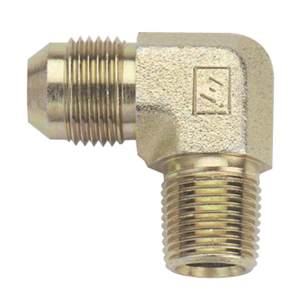 Fragola -3AN x 1/8 NPT 90 Degree Adapter - Steel - Bull Strap